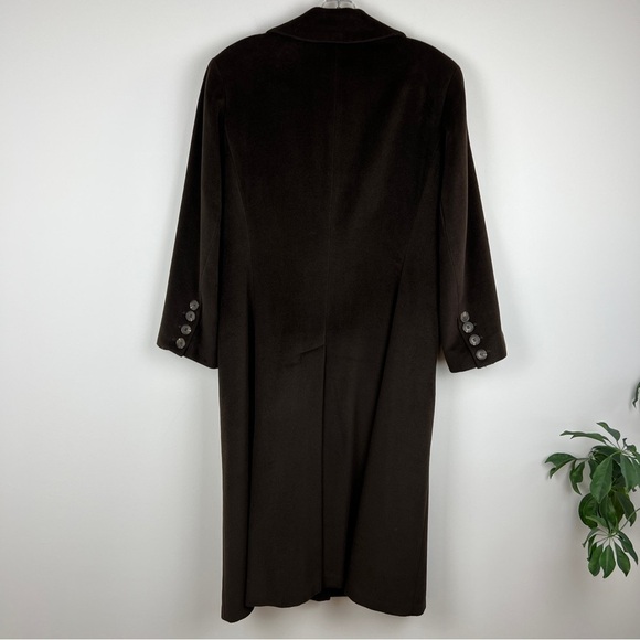 Jones New York Vintage 90's Wool Angora Blend Long Coat Size 6 - Picture 5 of 13